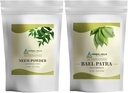HERBAL HILLS Neem Leaf Powder i Bilva Bael Leaf Powder Pack po 2 Combo