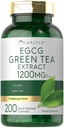 Carlyle EGCG Green Tea Extract Supplement Agregat 124; 1200mg Agregat 124; 200 Kapsułek Agregat 124; Non- GMO i Gluten Free