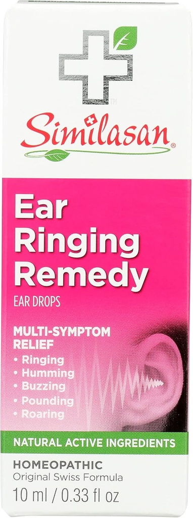 Pleasasan Ear Ringing Remedy Ear Drops, Natural, 0.33 Fluid Ounce