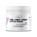 Livingood Daily Pre Pro Post Biotics mieszanka proszku, suplement do zdrowia z prebiotyki z organicznej niebieskiej Agave Inulina, Probiotyki SBO, Probiotyki dla kobiet i mężczyzn, Nie GMO, Wegan, 30 Sług