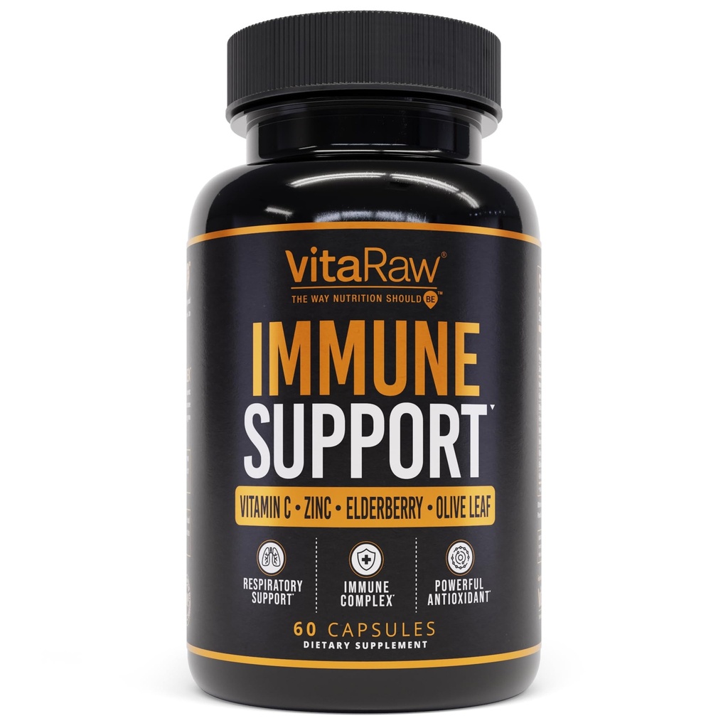 Wsparcie immunologiczne Witaminy - Elderberry z cynku, Witamina C i Czosnek dla dorosłych - Sambucus Black Elderberry Kapsułki & Echinacea Immunitet Odnowa Kompleks
