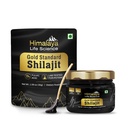Czysty Shilajit Resin Resin 124; Najmocniejszy Shilajit z Indii, Złoty stopień dla mężczyzn i kobiet, 75 Sługi dla Energy Boost, 85 + Minerały śladowe, 77% Kwas Fulvic, Lab Tested, 30g