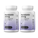 Melatonina 20mg szybko rozpuszczalne tabletki - wysoka potencja, szybkie aktorstwo, Naturalne wsparcie snu - Pomoc snu dla dorosłych - Non- Groggy, Wolna receptura - 120 tabletek nasennych - Opakowanie 2