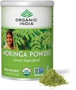 ORGANIC INDIA Moringa proszek - Moringa Oleifera Liść Herbal Supplement, Green Superfood, Nutricent Dense, Białko roślin czystych, Witamina A, E, K, Żelazko, Wapń, Fiber, Wegan, USDA Certified Organic - 8 oz