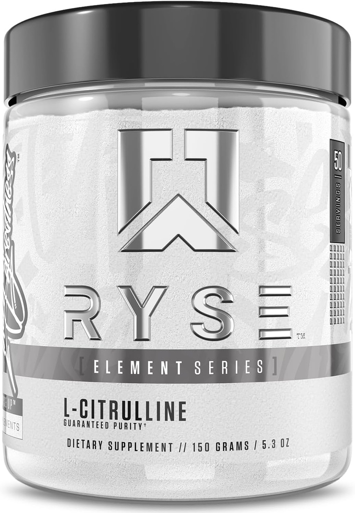 RySE Element Series L- Citrulina Proszek Beton 124; Boost tlenku azotu & Zwiększyć Vasodilation Below 124; dla pomp, Endurance, & Performance Between 124; 50 Służenia