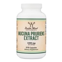 Mucuna Pruriens Extract Kapsułki - Dopamina Suplement do Bostowania - 210 Count, 1000 mg Per Serving, 20% (z Velvet Bean) (dla Mood and Motivation Support) Trzecia strona Tested by Double Wood