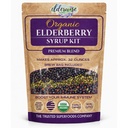 Elderwise Organic Elderberry Syrop Kit - Łatwy w użyciu, DIY Elderberry Syrop Making Kit z Elderberry, Róża, Ginger, Echinacea, Cynamon i Goździki, Robi 32oz Syrop, Browar Torba