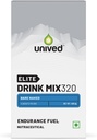 Unived Elite Drink Mix 320 XXX124; High Calorie Energy Drink 124; 2: 1 Stosunek & 80g Karbohydraty z 1705mg Esencjalnych elektrolitów 124; Endurance Sports Drink, Bare Naked, 6 Pack