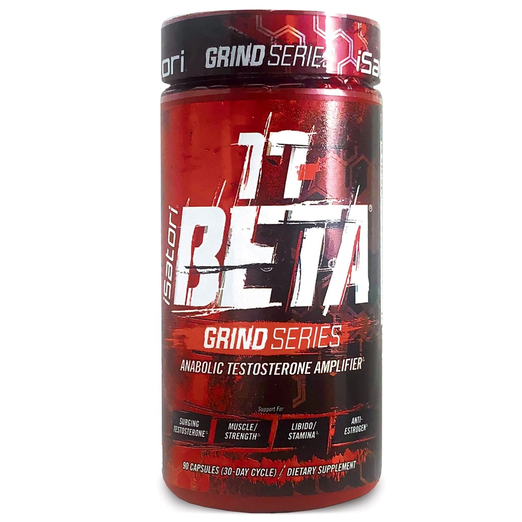 iSatori 17- Beta Testosteron booster anaboliczny, do wzrostu mięśni, Siła & Stamina, Test Wzmacniacz Boost & Estrogen Blocker dla mężczyzn z DHEA, Ekstrakt nasion kozieradki, 90 Kapsułki
