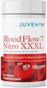 Juvenon BloodFlower- 7 Suplement tlenku azotu z nitrosiginą - Ulepszona formuła dla maksymalnej absorpcji - Booster cyrkulacji, Ciśnienie krwi, Wsparcie Cholesterolu (180 Liczba (Opakowanie 1))