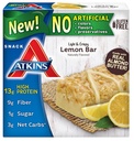 Atkins Snack Lekkie chrupiące Lemon Bar, 5 małych barów (Opakowanie 2)