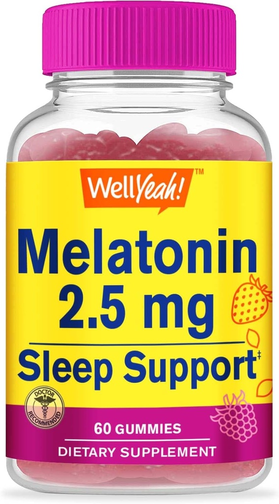 WellYeah 2,5 mg Melatonina Gumiaki - 60 Hrabia