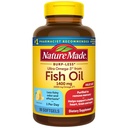 Nature Made Burp Mniej Ultra Omega 3 Suplementy oleju rybnego, 1400mg Olej rybny Omega 3 Suplementy jako Estery etylowe dla zdrowego serca Brain Eyes Support, One per Day, 90 Softgels