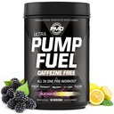 PMD Pompa sportowa Paliwo Ultra kofeina - Premium Pre Workout Proszek & Pompa mięśniowa, Greater Focus, Endurance & Recovery, Premium Creaine, Arginina & Beta Alanine - BlackBerry Lemonade (30 Służenie)