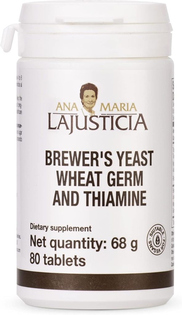 Ana Maria Lajusticia - Yeast BREWER 'S - Źródło witamin, Heart Health i zdrowej trawienia - 20 Dni leczenia Pack Sugar Free & Vegan Friendly.