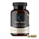 TERRA ORIGIN Zdrowy sen & Wake 124; Naturalny suplement pomocy snu dla dorosłych 124; Restful and Awake Odświeżone 124; GABA, L- Tryptofan, Melatonina, Rumianek, Valerian, PassionFlower