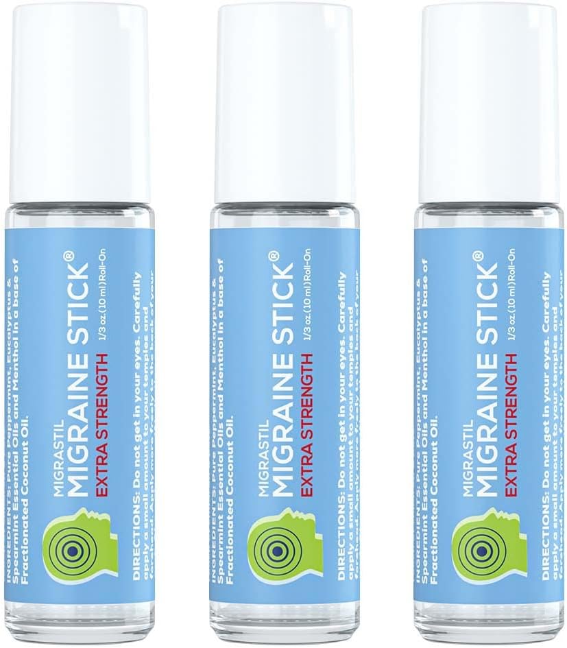 Podstawowy Vigor Migrastil Dodatkowa siła Migrena Stick Advanced Formuła. Silne Aromaterapia Roll On z Menthol i olejki esencyjne. Nie ma Lavendera. Wyprodukowano w USA.