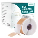 Sylikonowe arkusze z blizną (1.6 "x 158" Roll- 4M), silikonowa taśma z blizną do leczenia bliznowacenia, wielokrotnego użytku silikonowe blizny do sekcji C-, Kloid, Burn, Trądzik, Blizny chirurgiczne