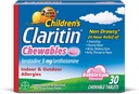 Claritin 24 Hour alergy Chewables for Kids, Non Drowsy alergy Relief, 30 Count