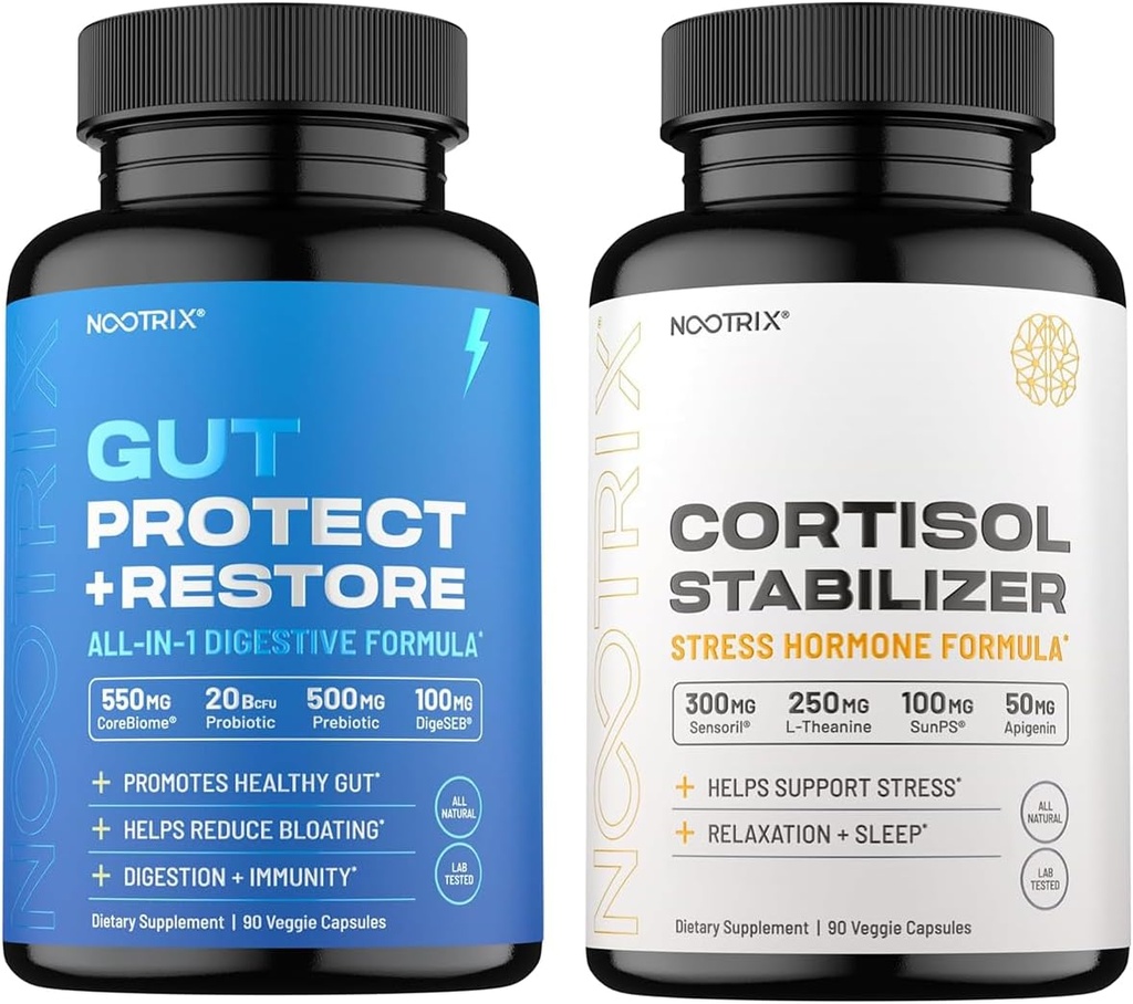 Nootrix Cortisol Stabilizator i menedżer & Gut Wsparcie zdrowia