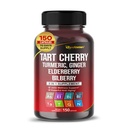 Tart Cherry Turmeric Ginger Stinging Ashwagandha Elderberry Biberry Black Pepper -150 Capsules - Made in USA