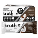 Truth Bar Healthy Snack, Omega 3 z Chia, Rośliny oparte, Prebiotyki i Probiotyki, Wysokie włókno, Niski cukier, Keto, Kosher, Dark Chocolate, Wegan, Gluten Free, 12 Ct, 45g ea.