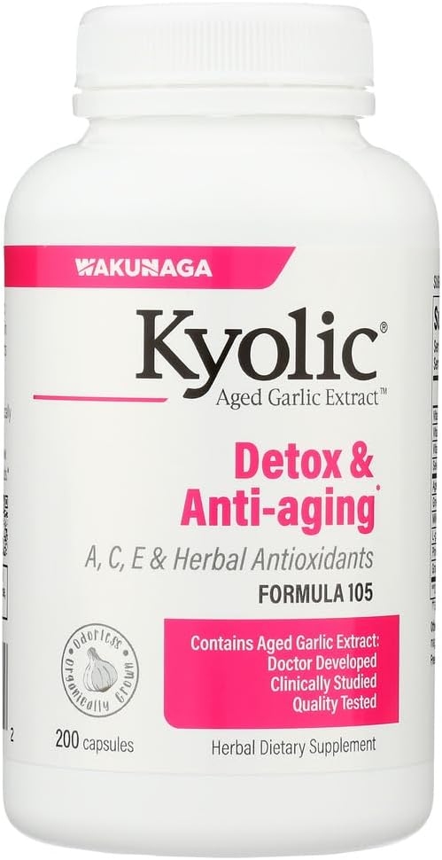 Czosnek cykliczny Formuła 105 Detox & Anti-Aging (200 kapsułki)