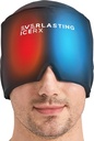 Forma Fitting żel Lód Ból głowy Relief Hat - Zimna terapia Ból głowy Relief Cap / Ice Head Wrap Ice Pack Mask, Zimny kompresja Ból głowy Relief Cap for Tension & Stress, 20% Więcej żelu, Migrena Relief Black