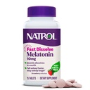Natrol Melatonina 10 mg Szybko Rozpuścić tabletki - Truskawka Flavor, 75 Hrabia, Wsparcie snu, Szybkie Rozpuścić Melatonina dla dorosłych, 75- Day Supply