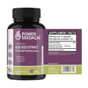 Power Seed Acai - Azoksyd Nitric Booster. Wspiera przepływ krwi, poziom cukru we krwi, funkcje metaboliczne i energia. Super silny przeciwutleniacz. Bez kawy. Opatentowana formuła 124; 60 Kapsułki
