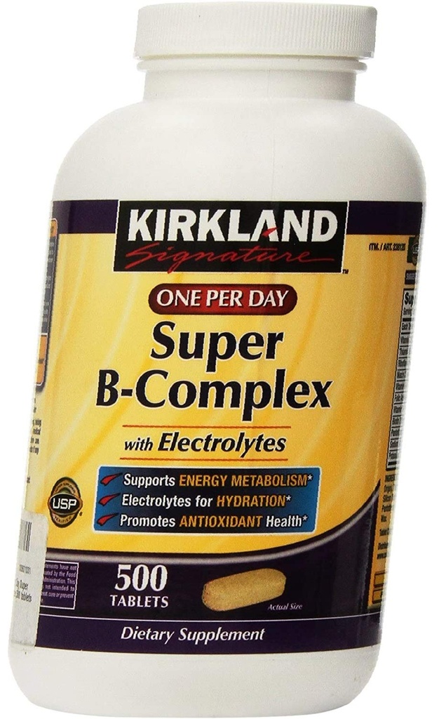 KIRKLAND SIGNATURE One per Day Super B- Complex z elektrolitami, Tabletka, 1000 Liczba (Opakowanie 2)