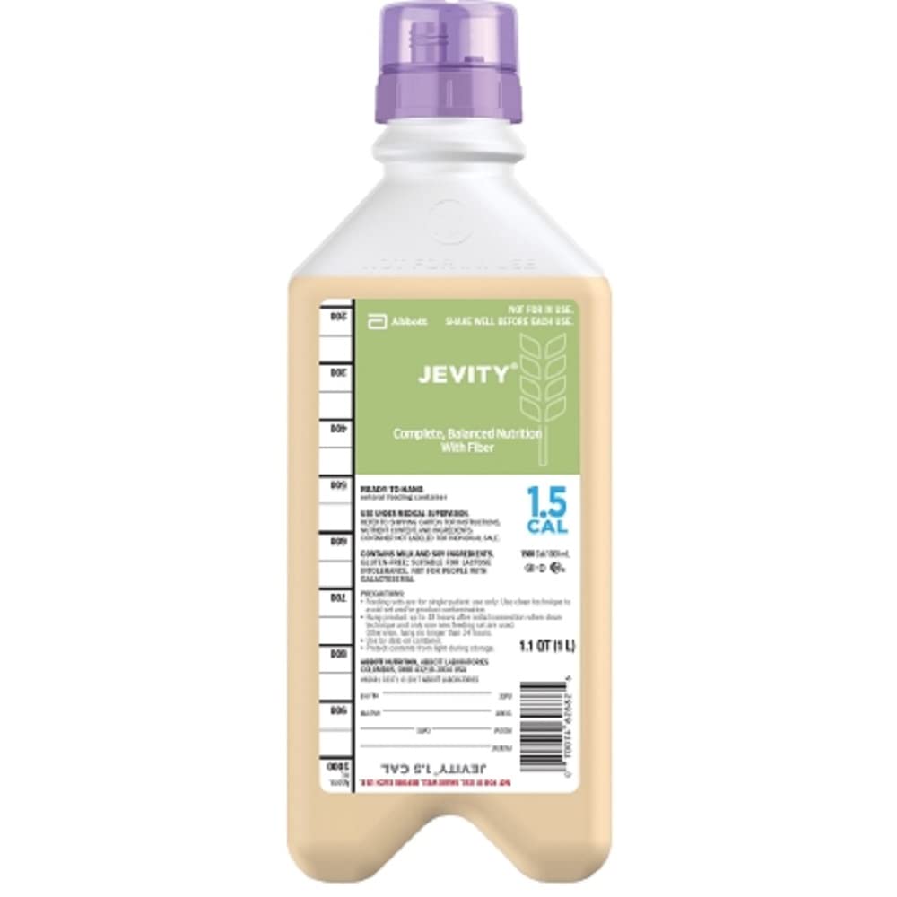 Jevity 1.5 Cal z Fiber i Safety Screw Connector, Gotowy do powieszenia, Instytut 1000 ml 62681 Qty 1