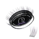 Lashify Curl 12mm Gossamer Eyelash Rozszerzenia Refill w Ombre Purple, Easy DIY fałszywe rzęsy dla naturalnego wygląd
