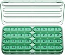 Zoksi Monthly Pill Organizer 1 Time a Day, 30 Day Pill Box Organizer Once a Day, One Month Big Pill Case for Travel, 31 Daily Daily Medcine Container for Vitamins, Supplement & Medication (Oliwa)