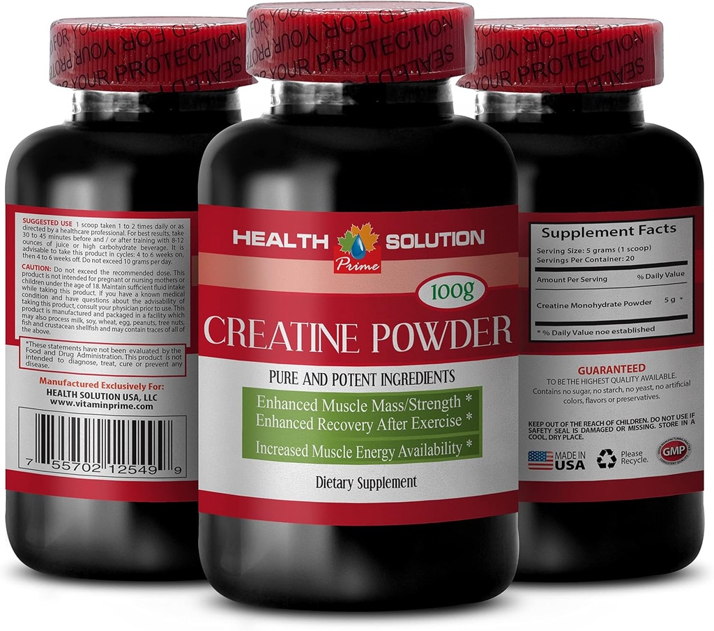 Kreatyna jednowodna organiczna - CREATINE PRODDER 100g - zwiększenie wzrostu mięśni - kreatyna jednowodna proszek - kreatyna mikronizowana jednowodna - kreatyna jednowodna 5g proszek - mikronizowana kreatyna 1 Bot