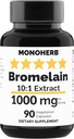 MoNOHERB Bromelain Extract 1000 mg - 90 Kapsułki wegetariańskie