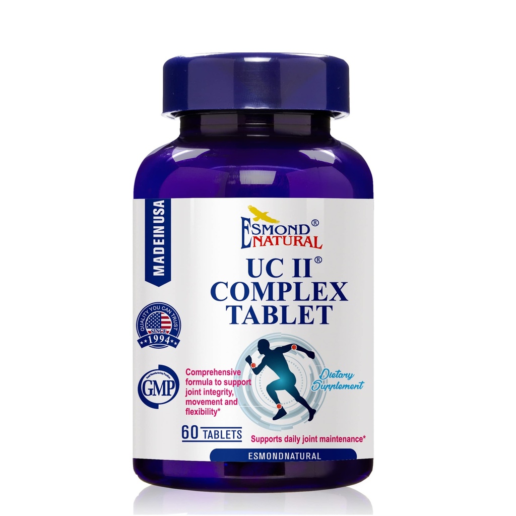 Kompleks UC II (Kompleksowa Formuła Wsparcia Integralności, Ruchu i Elastyczności), GMP, Natural Product Assn Certified, Made in USA - 60 Tablets