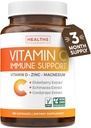 Suplement do wsparcia immunologicznego witaminy C - mieszanka immunologiczna z witaminą C i cynkiem z Elderberry dla Daily & Sezononal Support - Magnezu cynku VIT C & D i Herbal Defense Complex (3 miesiące dostaw)
