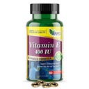 (60 Softgels) Suplement diety, który wspiera zdrowie serca, pobudza zdrową skórę, włosy, oczy i system immunologiczny 124; Dl- Alpha Tocopheryl Acetate żel kapsułki