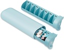 Zmodernizowany organizator pilek 2 razy dziennie, AM PM Pill Box 7 dzień, Cotygodniowy pojemnik na pióro podróży, Cute pill Case dla witaminy, Leki, Witaminy, Oleje rybne i suplementy (niebieski)