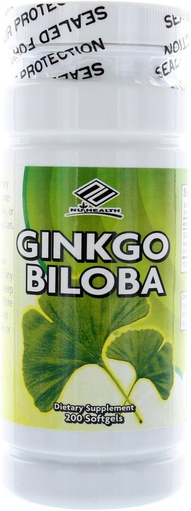 NU- Zdrowie Ginkgo Biloba 60 Mg 200 Softgels