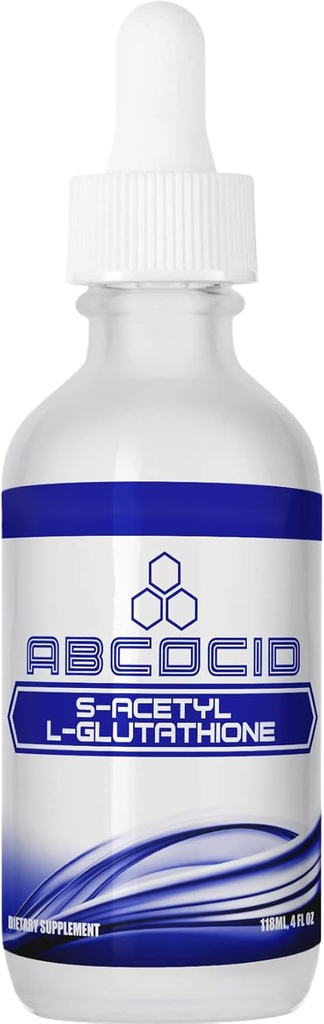 S- Acetyl L- Glutathione 95 mg, 4 Oz Liquid, 240 Servings, Made in USA, Szybka absorpcja, Jakość składników mocnych, Non-GMO, GMP Certified, Cruelty- Free Products