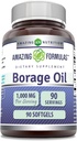 Amazing Supplement Borage Oil Supplement Equipment 124; 2000 Mg Per Serving Equipment 124; Softgels Equipment 124; Non-GMO Equipment 124; Gluten- Free Equipment 124; Made in USA (1 Pack, 90 Count)