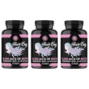 Wściekłe dodatki Włosy Envy 10.000 µg Biotin + Keratyna, Grow + Włosy Hydrate, Wzmocnić gęste paznokcie, Klarowna i Nourish Skóra - Pomoc Uszkodzone gęste włosy, (3- Butelki)