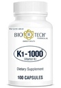 K1- 1000 (Witamina K1) 100 Kapsułki - 3 opakowania - Bio- Tech Pharmaceutical