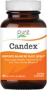 Suplement Candex Czystej Esencji - Suplement do Yeast Overgrowth z Enzymami Digestive, Leczenie Probiotyczne Zakażenia Yeast dla mężczyzn i kobiet - 80 Kapsułki