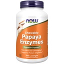 Teraz suplementy żywności, Enzym Papaya z mięty i chlorofilu, Wsparcie pokarmowe *, 360 Lozenges do żucia