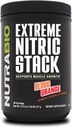 NutraBio Ekstremalne stosy azotu, tlenek azotu i komórki Volumizing Formula- 30 Służenia (Blood Orange)