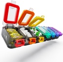 Fullicon Cotygodniowy Pill Organizator 7 Dzień Ultra Moisture i Spill Proof Daily Pill Box, Duża sprawa medycyna z bezpiecznego Buckle, Compact Travel Pill Pojemnik do Pill, Witamina, & Olej rybny (Rainbow Black)