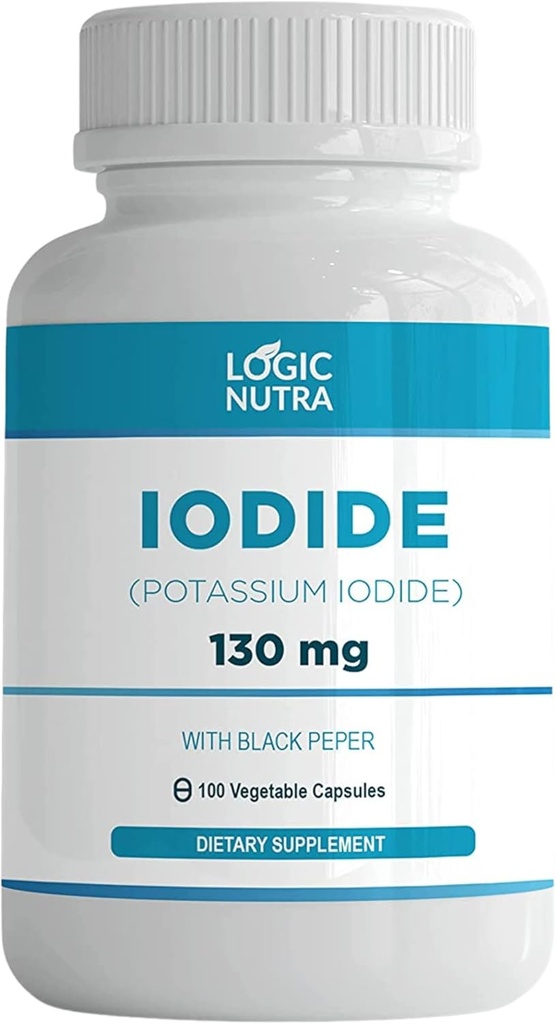 Jod (Jodek potasu) 130 mg z 100 Kapsułkami roślinnymi